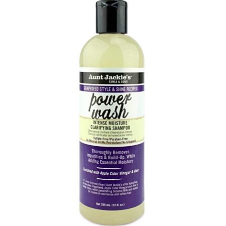 Aunt Jackie's Grapeseed Power Wash Intense Moisture Clarifying Shampoo 355ml