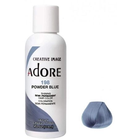 Adore Semi Permanent Hair Color 198 Powder Blue 118ml
