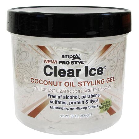 Ampro Clear Ice Coconut Oil Styling Gel 908gr