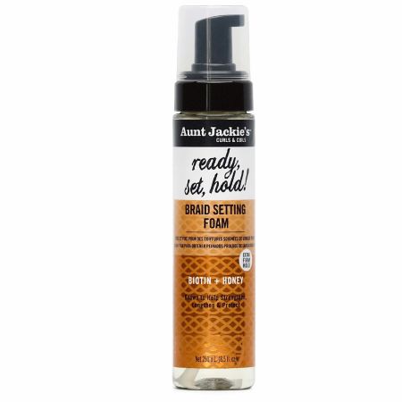 Aunt Jackie's Biotin + Honey Ready, Set, Hold! Braid Setting Foam 251ml