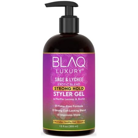Blaq Luxury Sage & Lychee Strong Hold Styler Gel 355ml